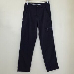 Wrangler All Terrain Pants Mens 30x32 Black Rip Stop No Fly Zone Tech Utility